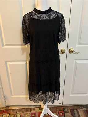 NWT Kenzie black lace dress, XL